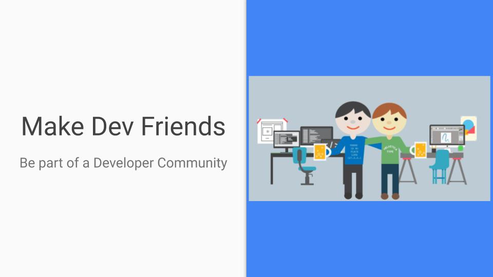 be part of developer community