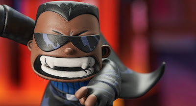 Blade Animated Marvel Mini Statue by Skottie Young x Gentle Giant x Diamond Select Toys