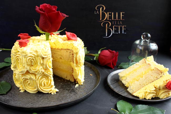 Gateau Princesse La Belle Et La Bete Rose Cake Disney Il Etait Une Fois La Patisserie