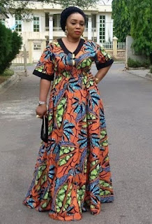 maxi Ankara dress