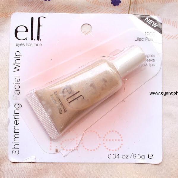 Review e.l.f Shimmering Facial Whipe - Lilac Petal