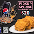 Pizza-BOX: 落單外賣自取 可以優惠價$20買雞上髀2件+Pepsi 至11月27日