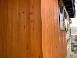 orange cladding japan wood black windows