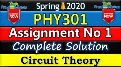 PHY301 Assignment No 1 Solution Spring 2020