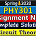 PHY301 Assignment No 1 Solution Spring 2020