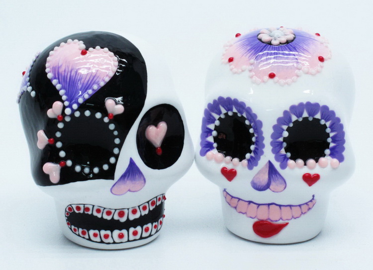 Skull Lover Wedding Cake Topper 0033