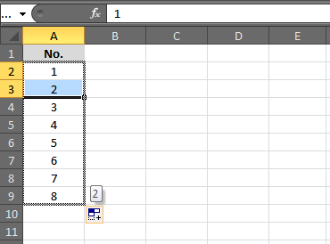 Tips dan Trik Copy Paste Cepat di MS Excel Cara Copy Paste Cepat di Excel (Auto Fill)