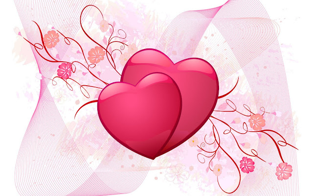 Two Pink Hearts Clipart HD Wallpaper