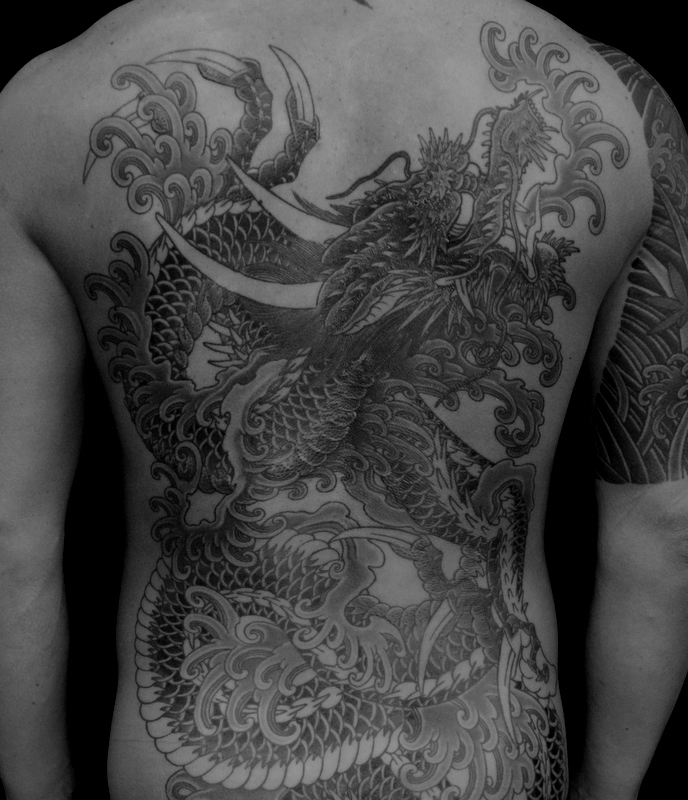 Japanese TATTOO Horimitsu style God of water 龍 | new tattoo designs