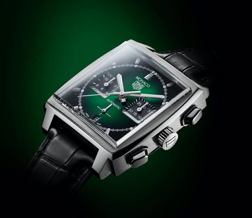 The Replica TAG Heuer Monaco Grand Prix Historique Green Dial Chronograph Watches Guide 2