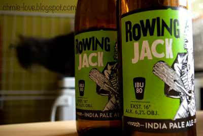 piwo IPA Rowing Jack, kot rosyjski niebieski