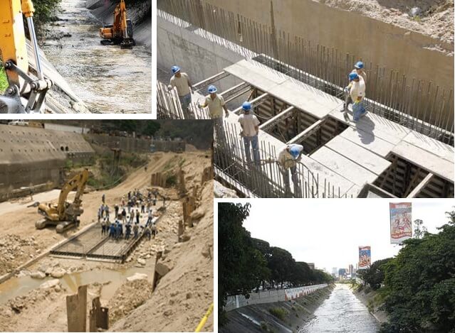 paralizacion de la obra de saneamiento del rio guaire