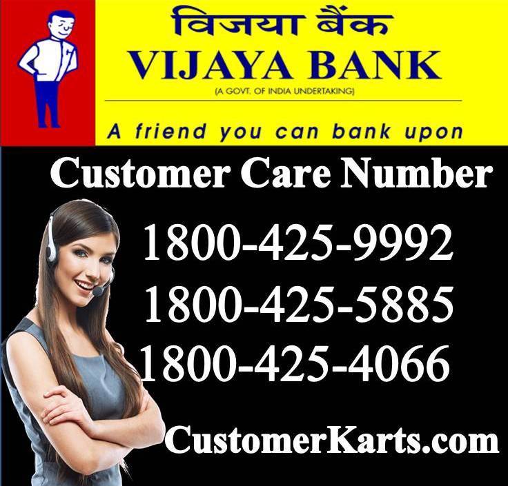 Vijaya Bank Customer Care Number