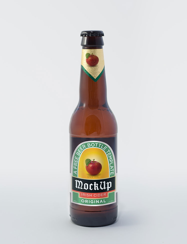 Beer Bottle Mock-Up PSD