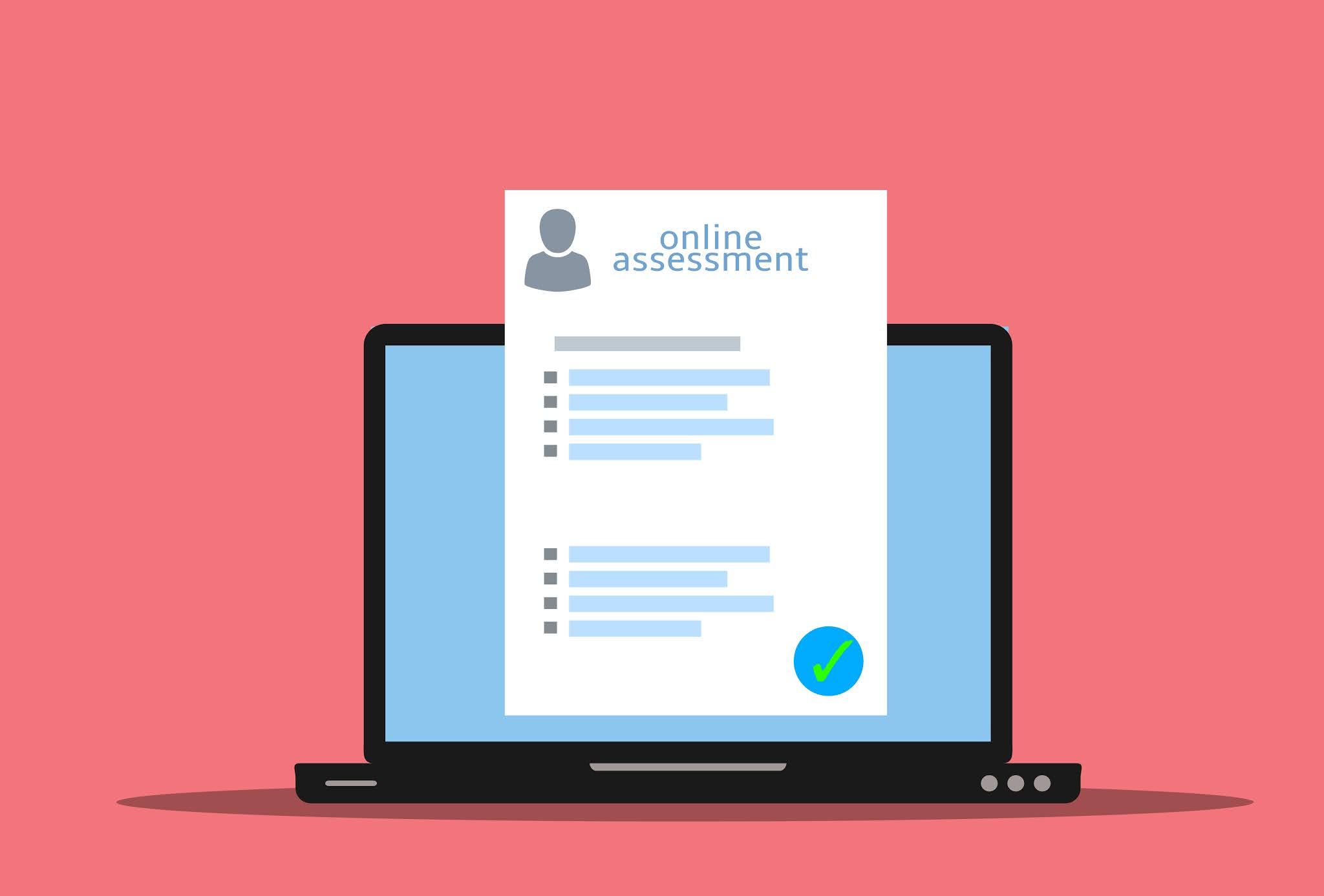 Online assessment illustration design