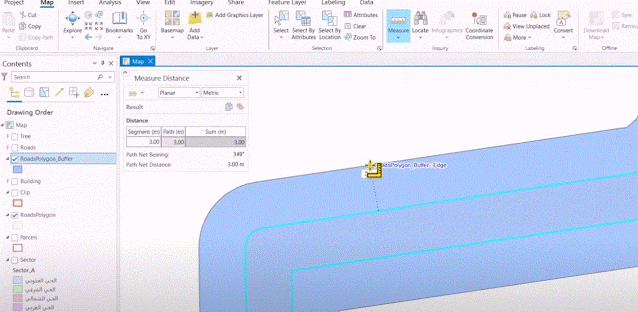 أدوات الحرم المكاني والقرب والإحصاء المكاني | Buffer, Near, Central Mean Median Feature Tools