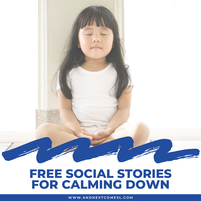 Free social stories for calming down and teaching coping skills