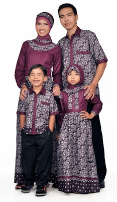 Desain Baju Muslim Keluarga Seragam Terbaru