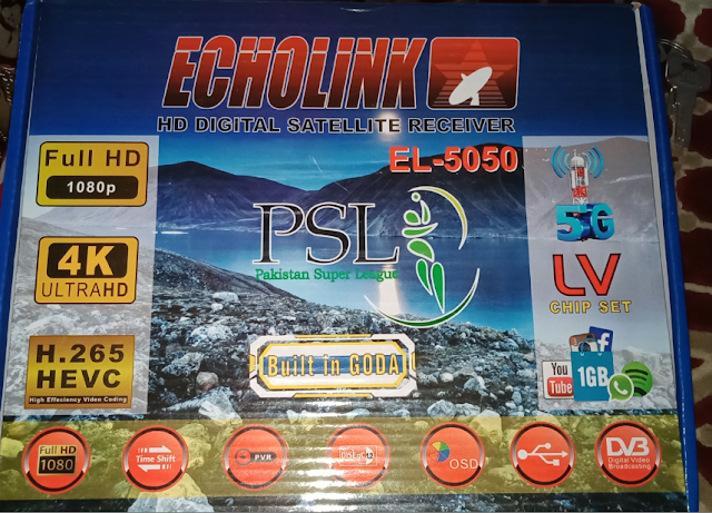 ECHOLINK EL-5050 NEOSAT N-7000D 1506LV 1G 8M NEW SOFTWARE 16 MARCH 2021