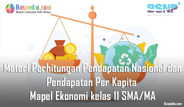Materi Perhitungan Pendapatan Nasional dan Pendapatan Per Kapita Mapel Ekonomi kelas 11 SMA/MA