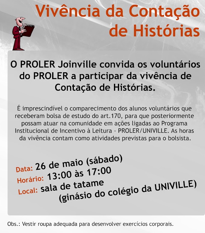 Mini-curso de Vivência da Contação de Histórias