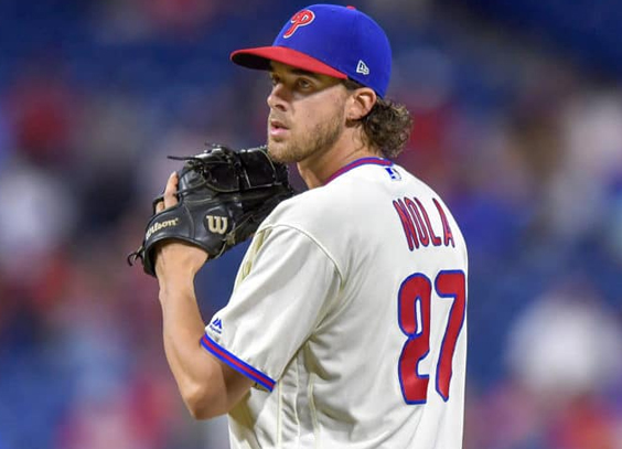 Nola on the mound as the Phillies face the Yankees