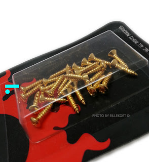 Dimarzio FH1000G, Screws for Fender Style Pickguard & Backplate. (GOLD)