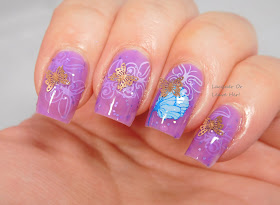 Flutterby with Charlie's Nail Art charms and Spellbound Nails The Knight Bus