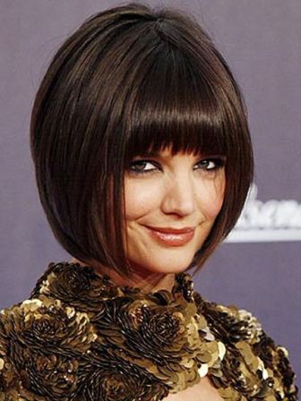 swept side fringe hairstyles. bob hairstyles with a fringe.