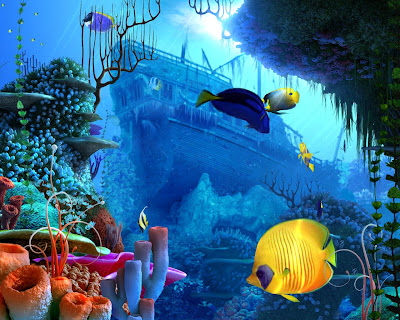 coral reef wallpaper. Coral Reef 3D Screensaver With
