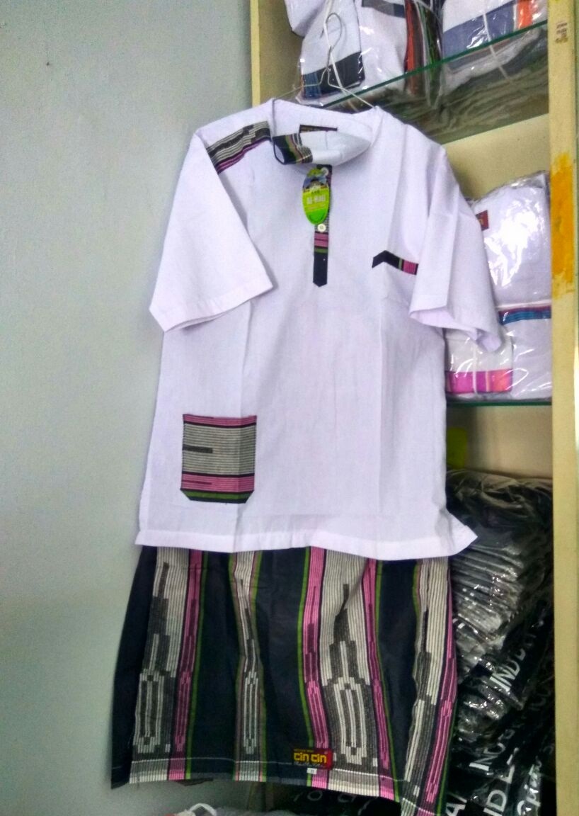 Harga Baju Koko Setelan Anak Model Celana Sarung Bahan 