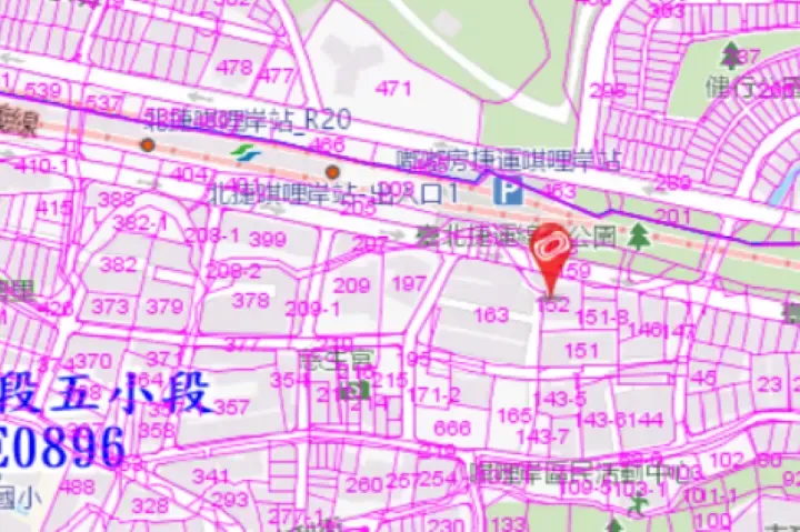 法拍屋地籍圖–友城大樓商辦法拍屋.北投區西安街二段251號3樓 友城大樓商辦法拍屋地籍圖