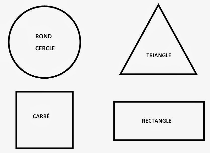 formes geometriques en moyenne section