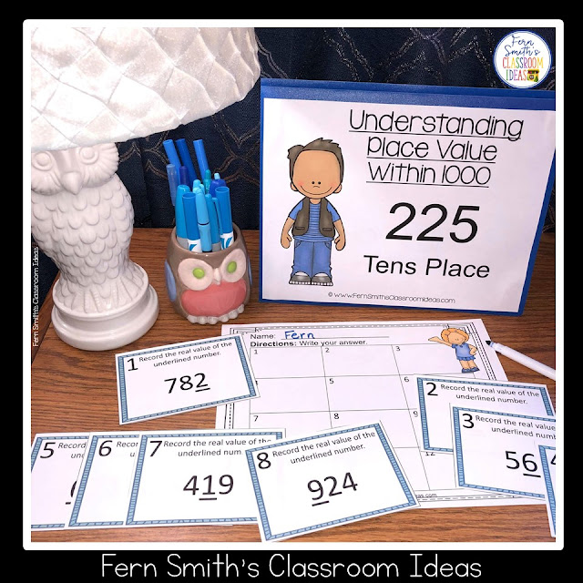 2nd Grade Go Math 2.5 Place Value To 1,000 Task Cards #FernSmithsClassroomIdeas