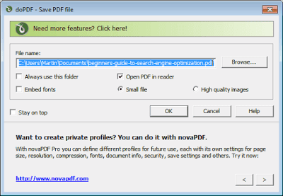 برنامج, doPDF, لتحويل, النصوص, الى, PDF, اخر, اصدار