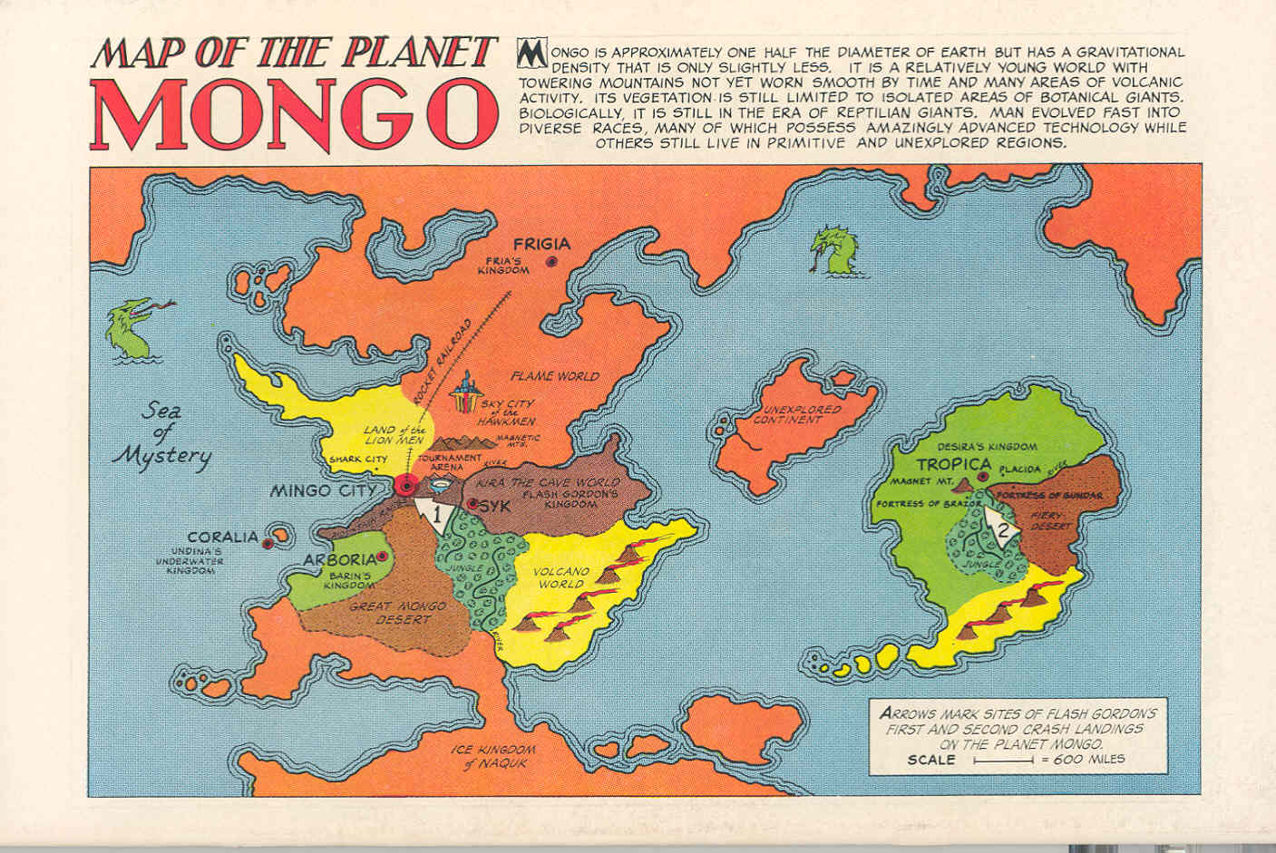 Map of the Planet Mongo