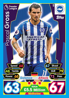 Topps Match Attax 2017-2018 Brighton & Hove Albion Set