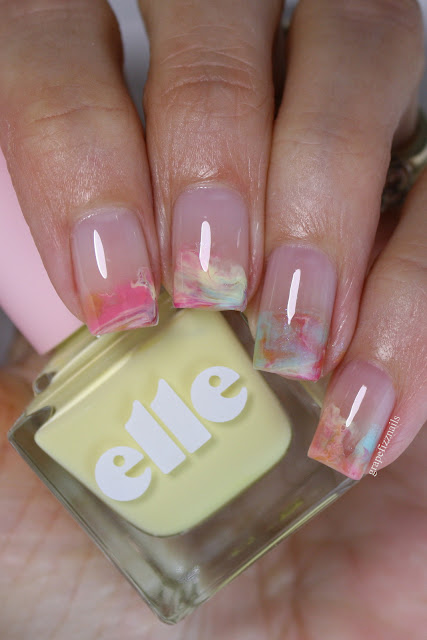 Elle Dip Marble Nail Art