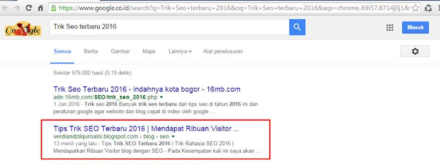 Trik Seo terbaru 2016