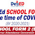 DepEd School Form 2 (SF2) in the time of COVID-19 (SY 2020-2021)