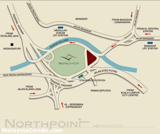mid valley city map Northpoint Mid Valley City Malaysiacondo mid valley city map