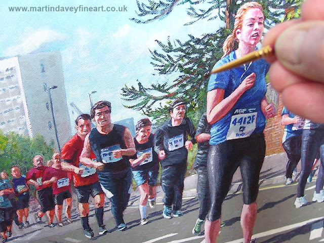 Southampton artist running painting