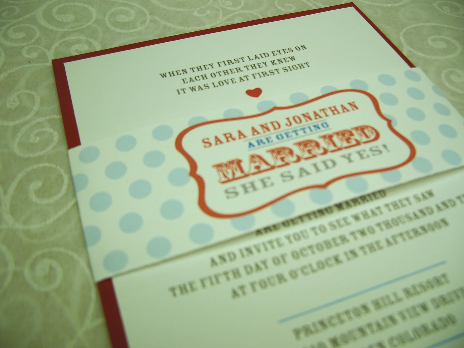 wedding invitation layout ideas