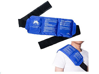  Pain Relief Ice Pack with Strap for Hot Cold Therapy, Reusable Gel Pack for Injuries, Best as Heat Wrap or Cold Pack for Back, Knee, Waist, Shoulder, Ankle, Calves and Hip (Large Pack: 14" X 6") 