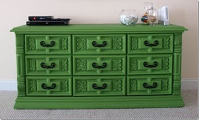 Green dresser @ Less than perfect life of bliss