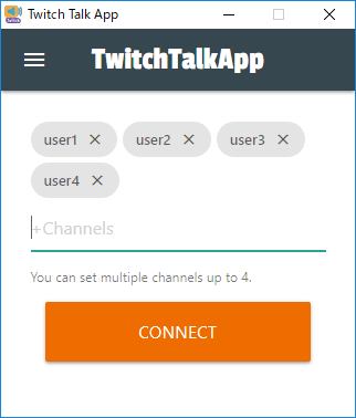 Twitchコメントの読み上げツール Twitchtalkapp