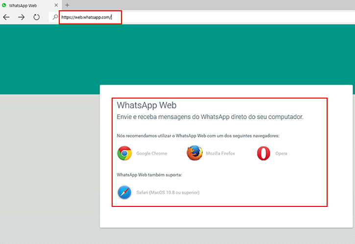 Whatsapp web -  Microsoft Edge