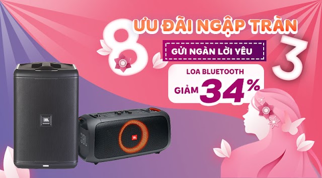 Nàng thích chàng chi, loa bluetooth giảm giá hết ý, sắm ngay tặng vợ yêu