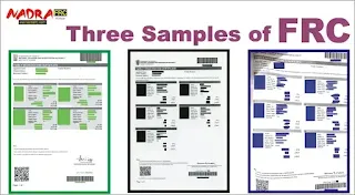 Three Samples of FRC - FRC Sample Pakistan