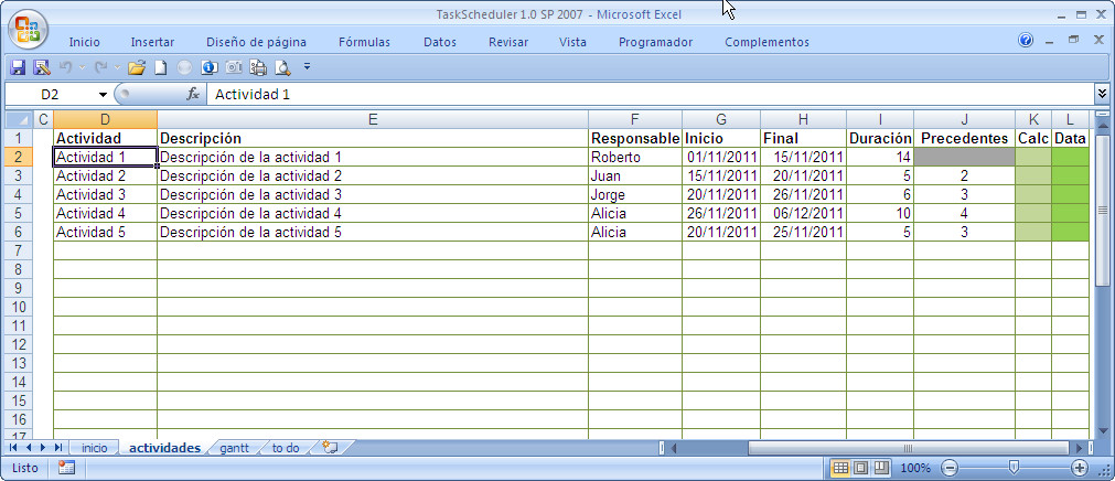 Download Gantt En Excel Plantilla  Gantt Chart Excel Template